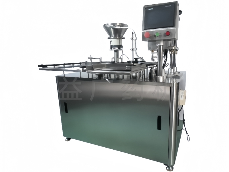 YHZG-60雙頭西林瓶軋蓋機(jī)右前斜 YHZG-60雙頭西林瓶軋蓋機(jī)右前斜